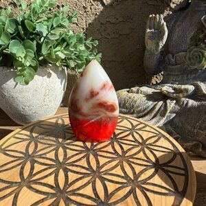 Chicken blood stone tear drop